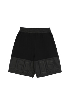 black-elasticated-waistband-shorts