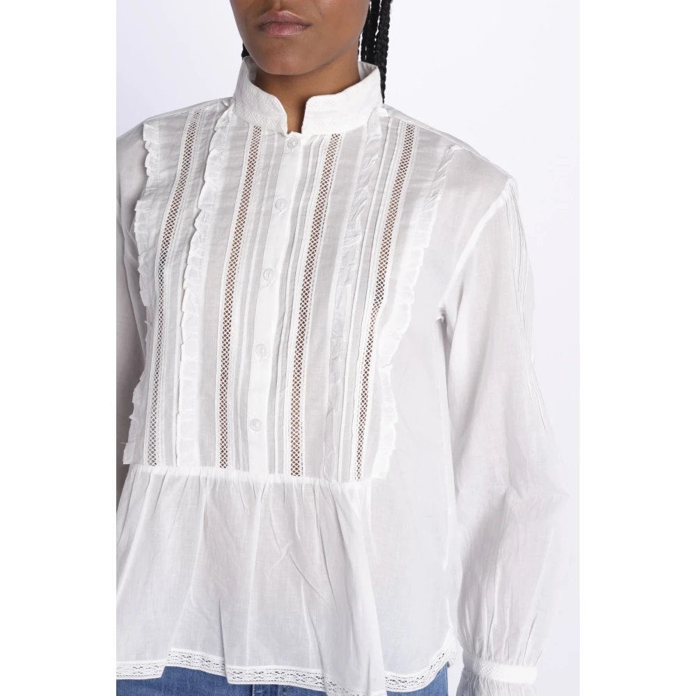 Zadig & Voltaire Witte Voile Shirt Tricia White Dames