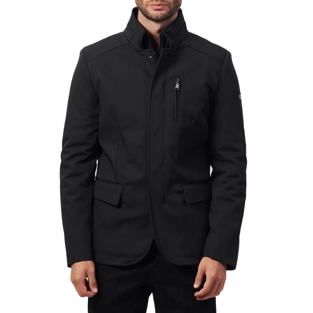 YES ZEE Zwarte jas met binnenste vest Black Heren