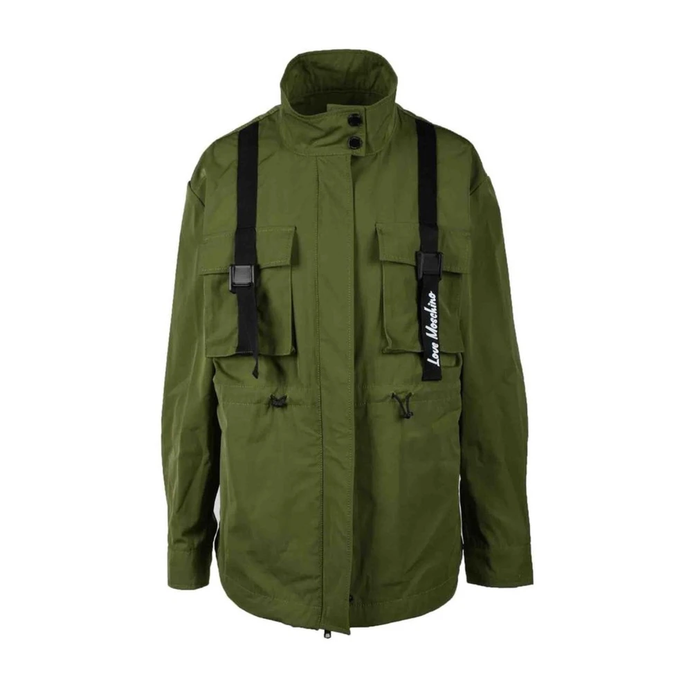 Love Moschino Herfst Winter Damesjassen en -jassen Green Dames