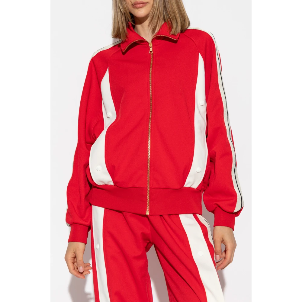 Palm Angels Sweatshirt met opstaande kraag Red Dames