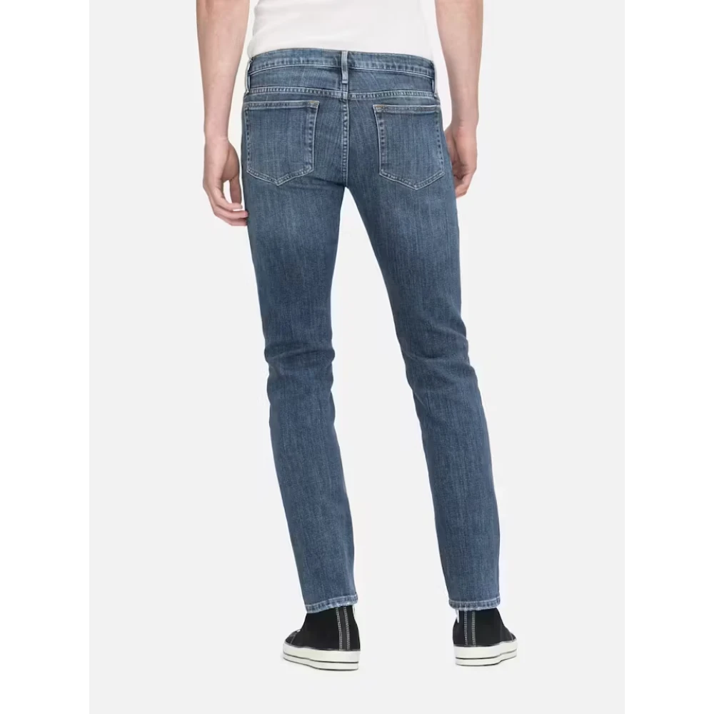 Frame Slim Straight Leg Jeans Blue Heren