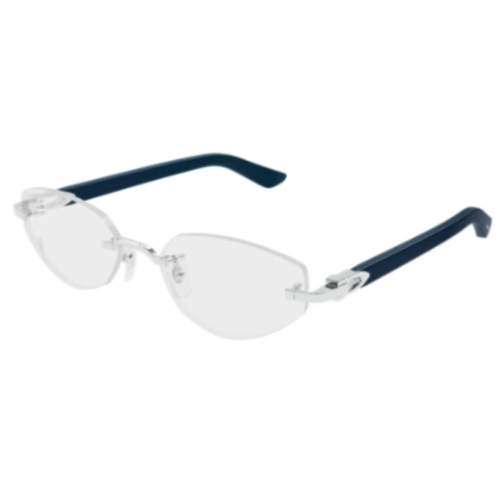 Cartier Gray Glasses, Unisex, 55 Mm, Ct0609o Cat Eye Frame