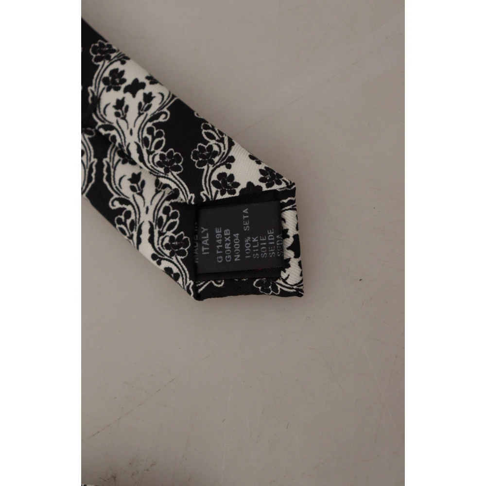 Dolce & Gabbana Zijden Stropdas voor Heren Statementstijl Black Heren