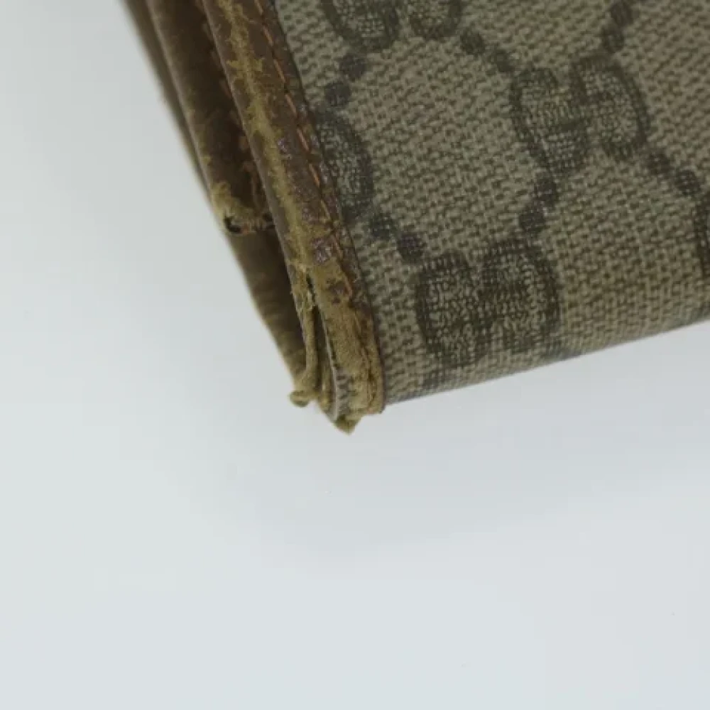 Gucci Vintage Pre-owned Leather clutches Beige Dames