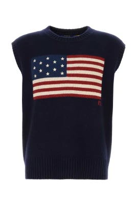 US Flag Cotton/Wool Vest