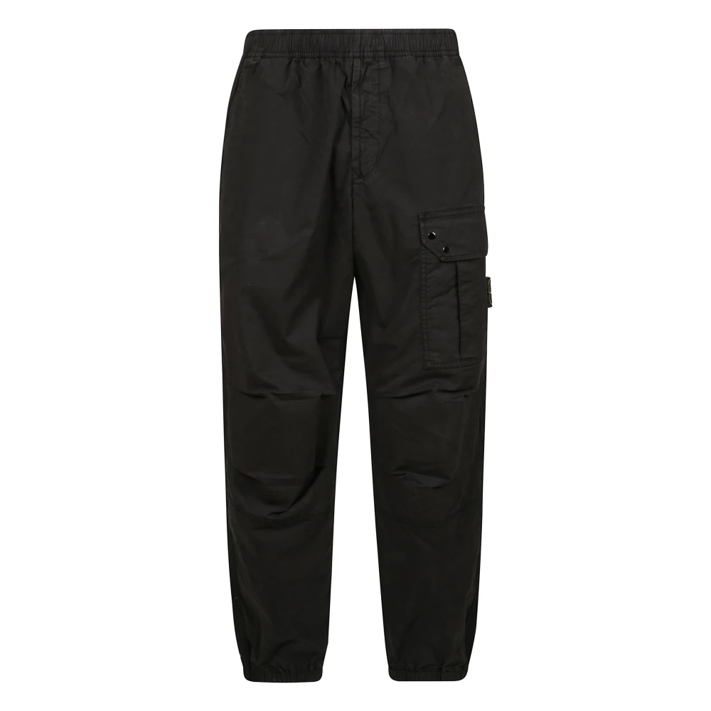 Stone Island Casual Cargo Byxor för Män Black, Herr