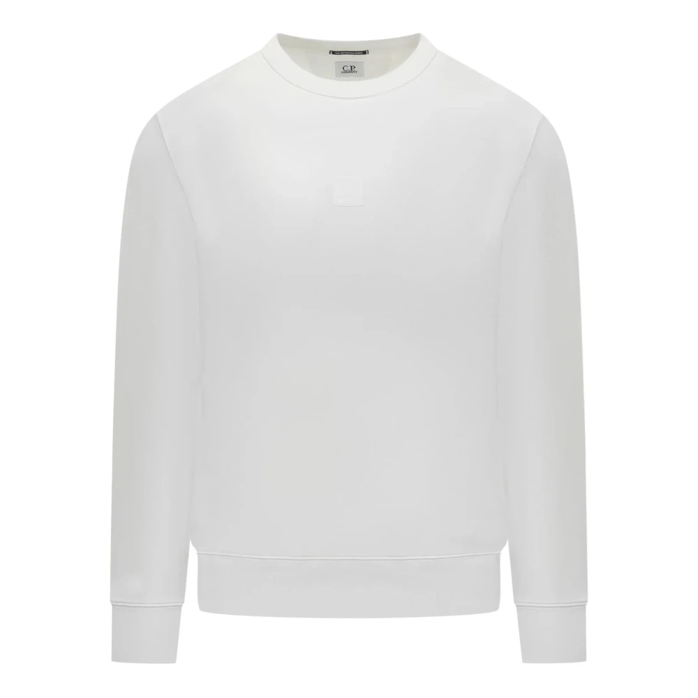 C.P. Company Metropolis Series Lichtgewicht Katoen Fleece Sweatshirt White Heren