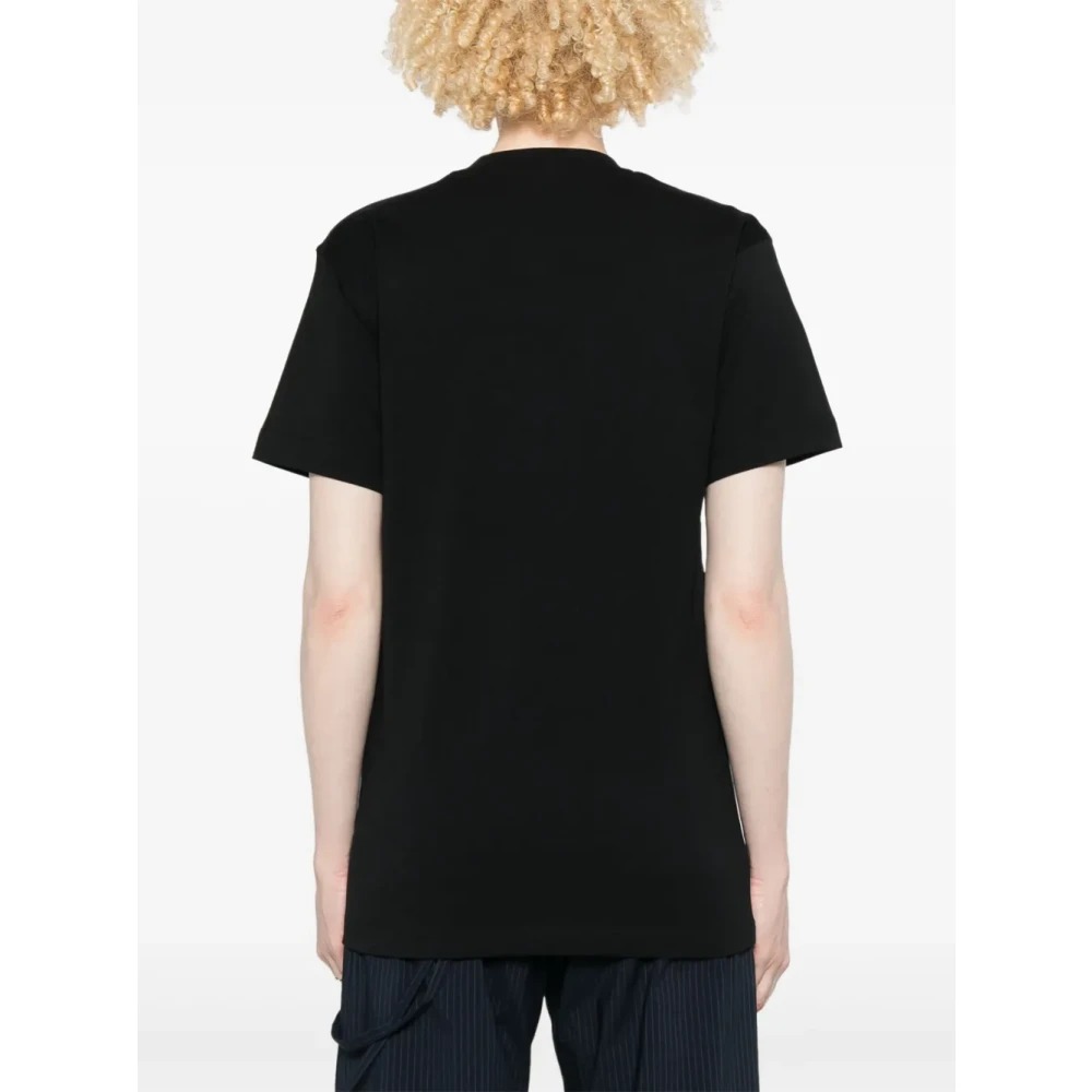 Moschino Eend Print Crew Neck T-shirt Black Dames