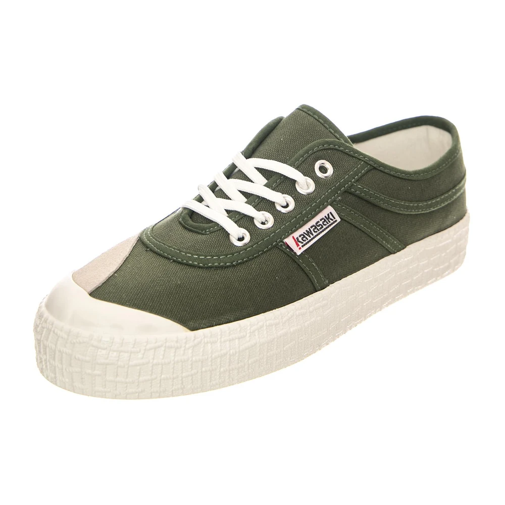 Kawasaki Scarpe Stringate Profilo Basso Dames Schoenen Groen