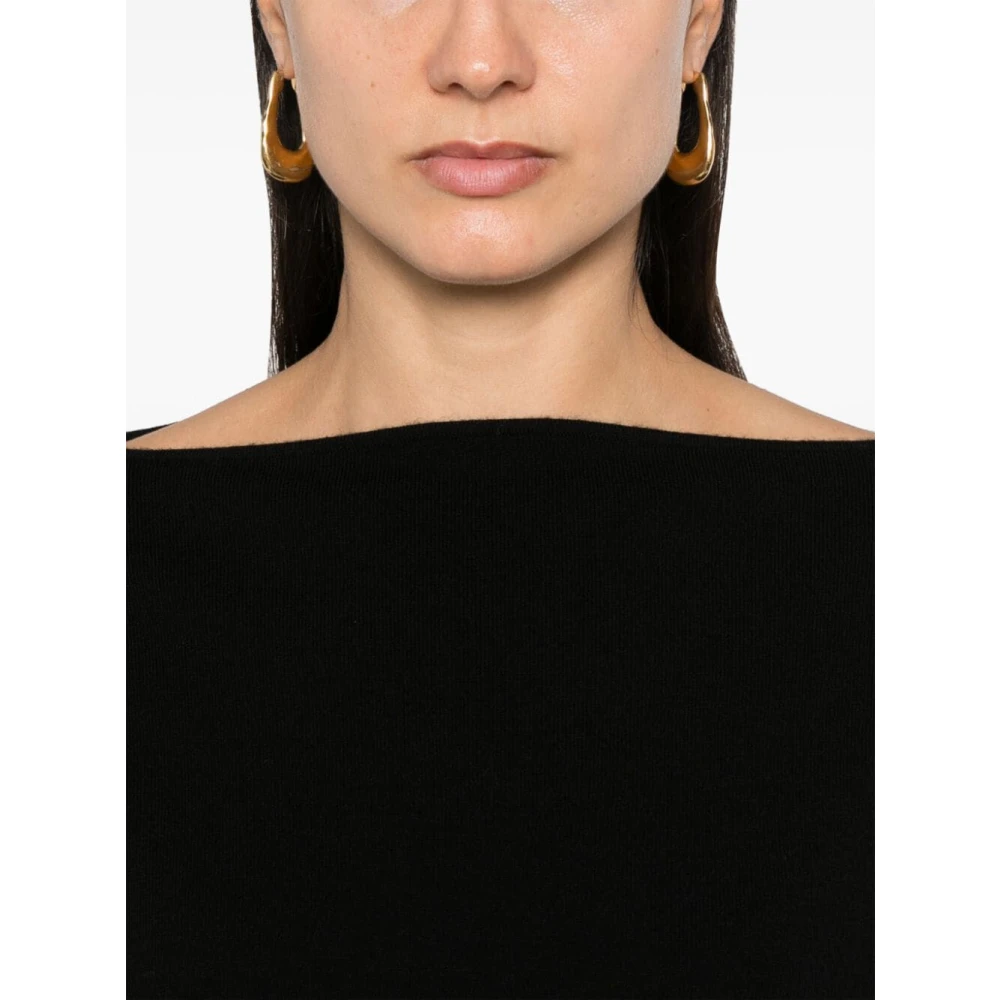 P.a.r.o.s.h. Zwarte Gebreide Top Black Dames