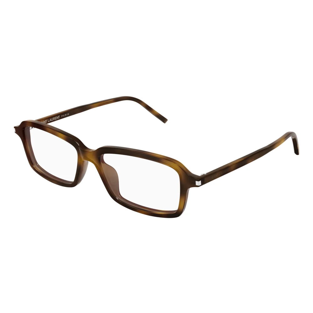Saint Laurent Transparent Man Sl 938 Opt 002 Optical Frames Acetate Havana Squared - Image 2