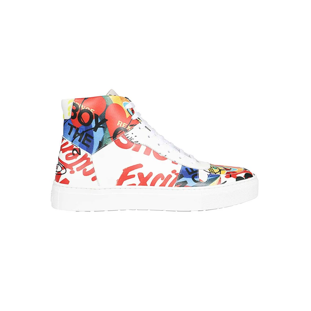Vivienne Westwood Hoge leren sneakers Heren Schoenen Veelkleurig Multicolor