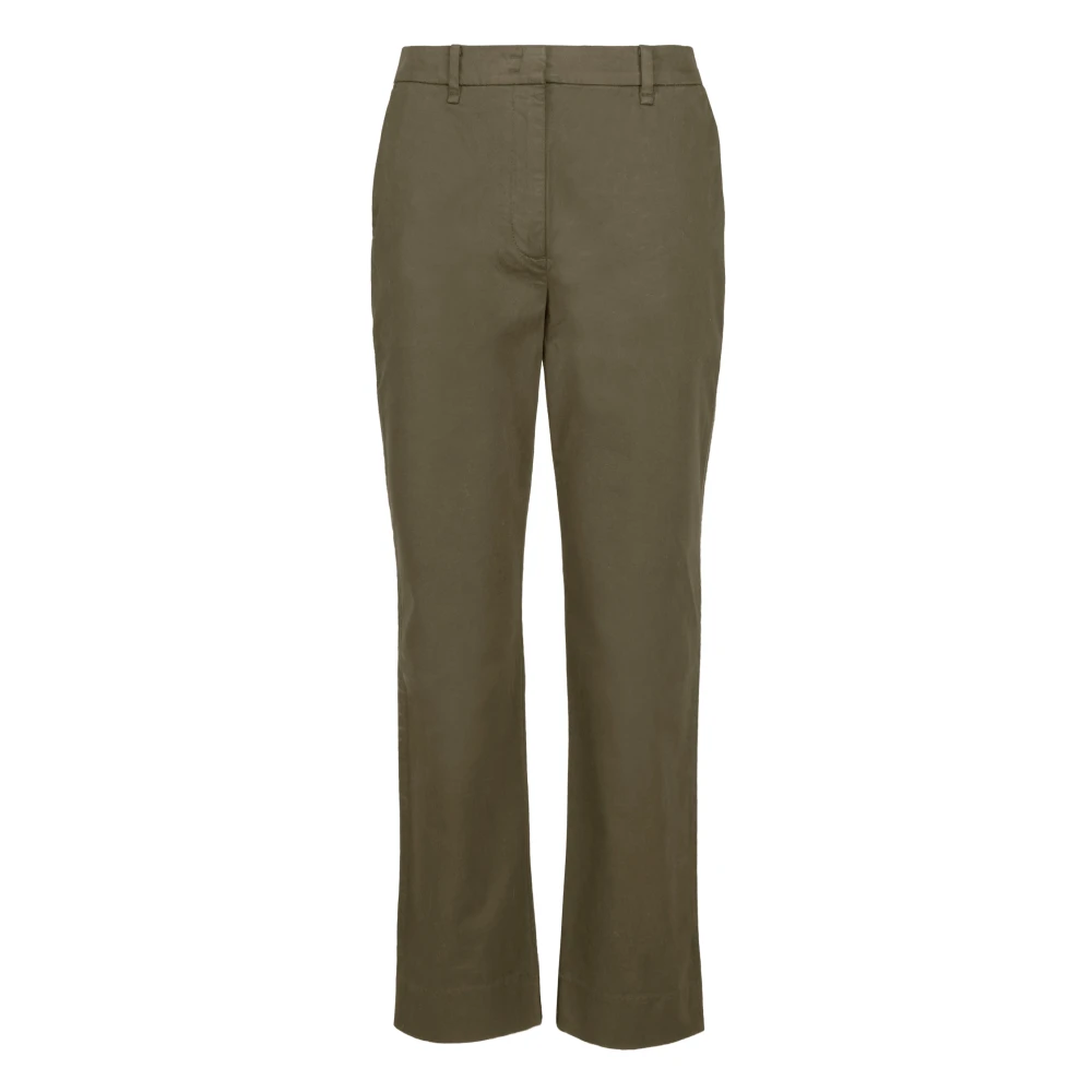 Bomboogie Donna Marrone - Pantaloni In Raso Di Cotone Con Tasca Chino - Trousers - 2XS