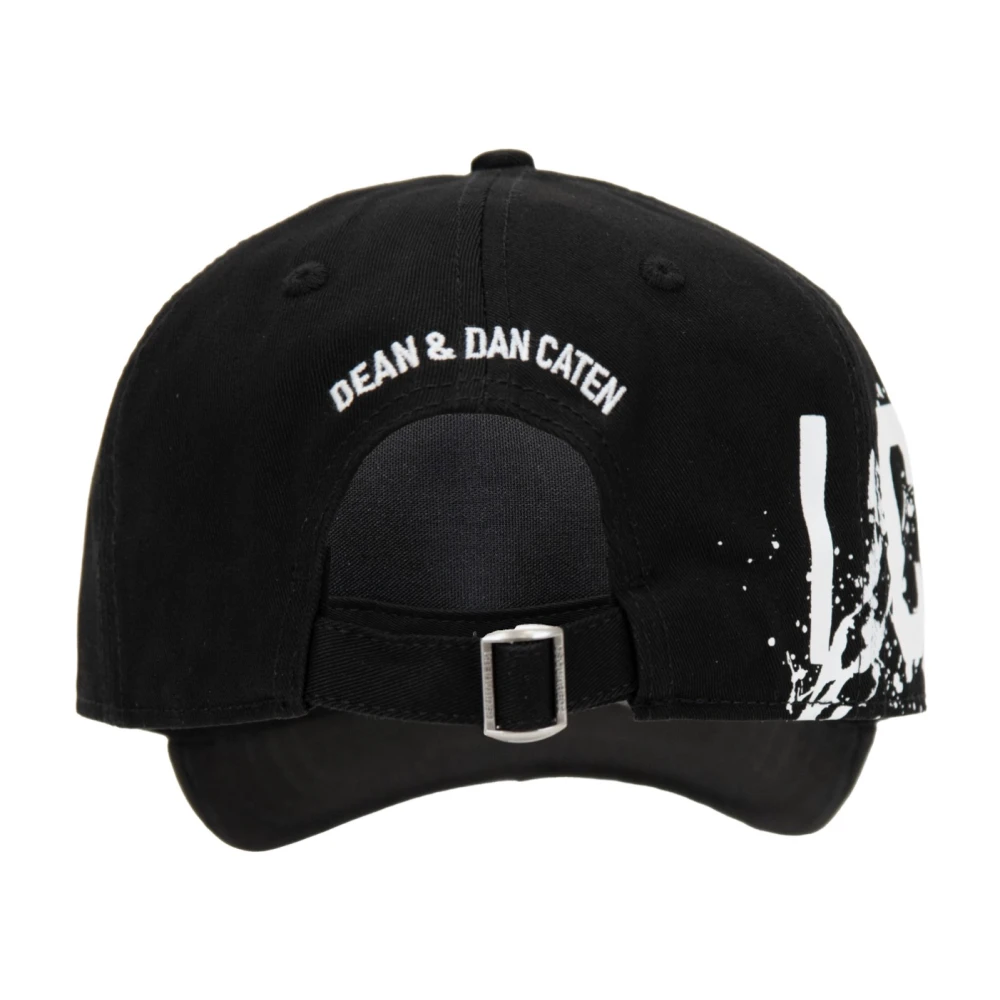 Dsquared2 Iconische Baseballpet met Gesp Sluiting Black Unisex