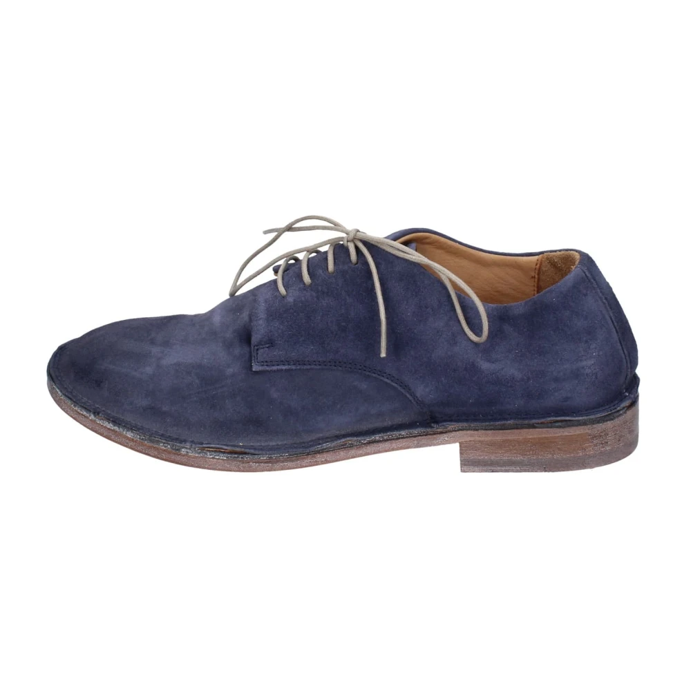 Moma Women's Blue Elegant Suede Laced Flats - Laced Shoes - 4 Uk - Shoes