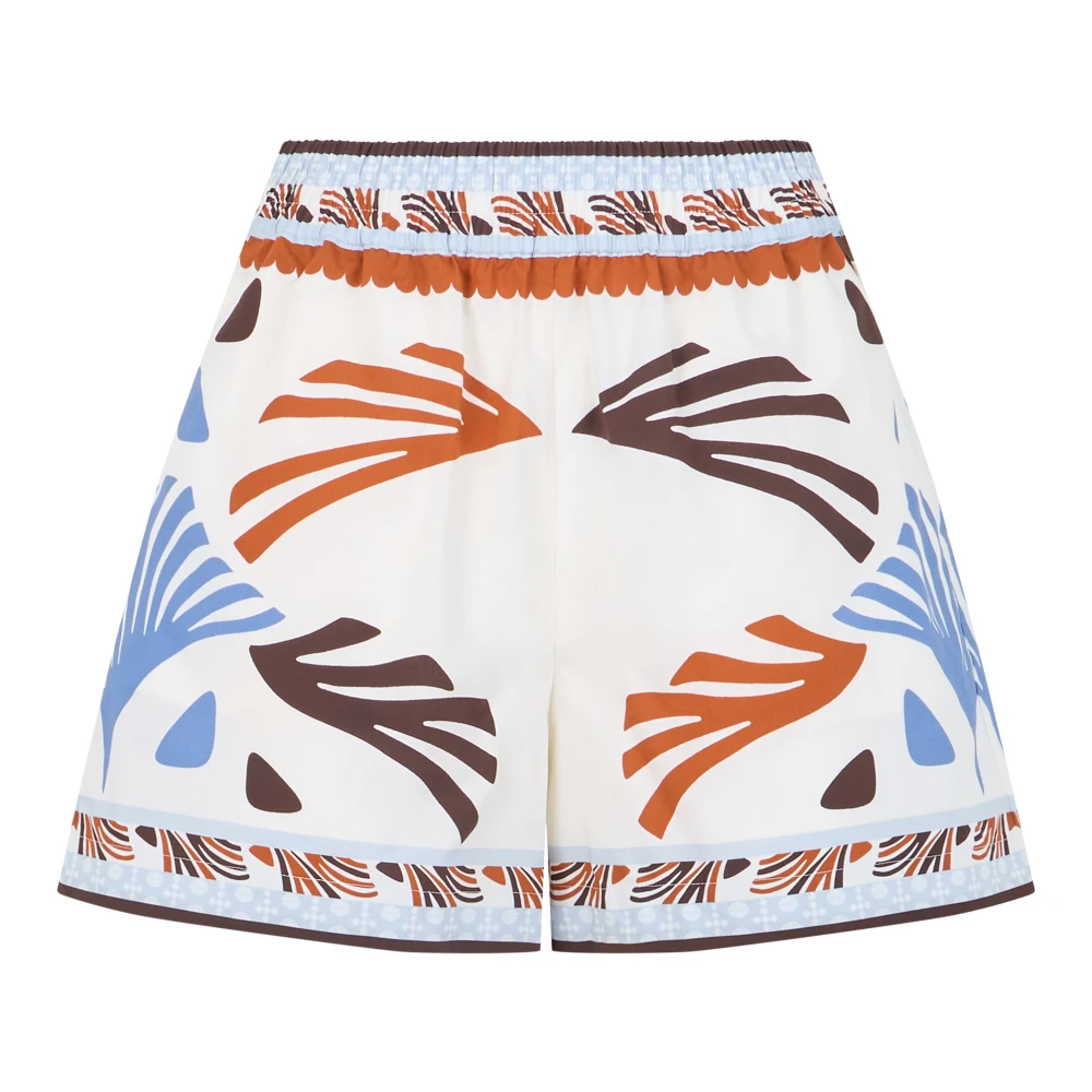Herno Women's Multicolor Shorts In Summer Print Cotton