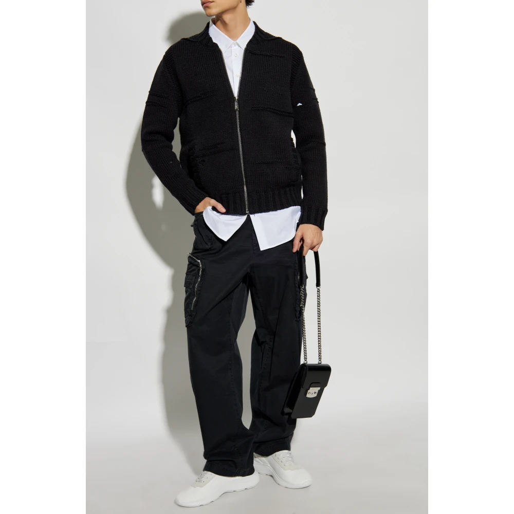 Dsquared2 Wollen vest Black Heren