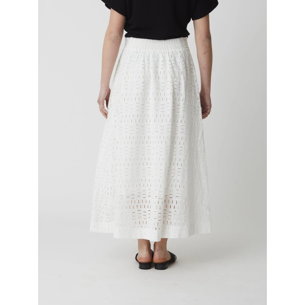 Alpha Studio Jersey Rok White Dames