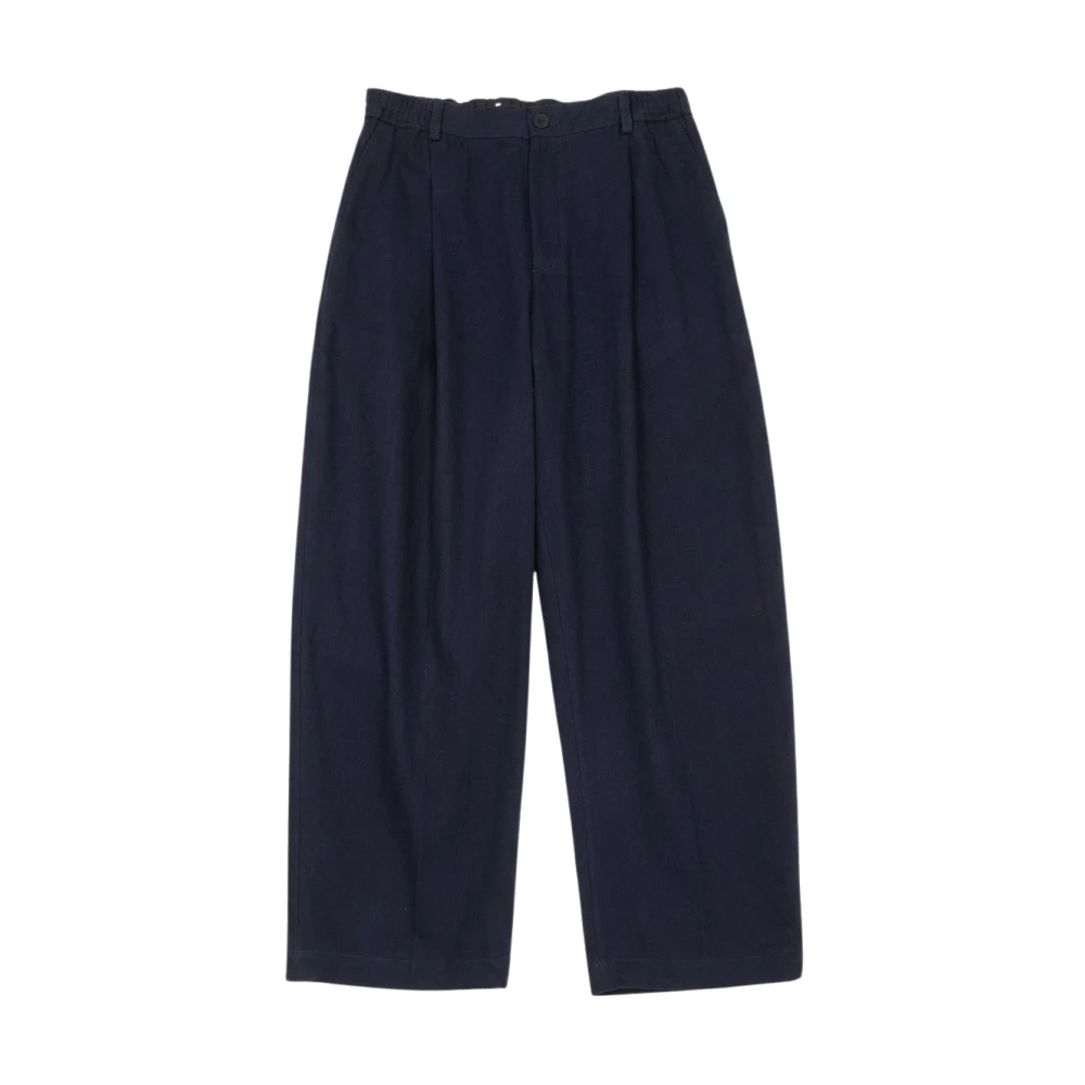 Studio Nicholson , Wide Trousers, Male, Blue, L, Shire Trousers