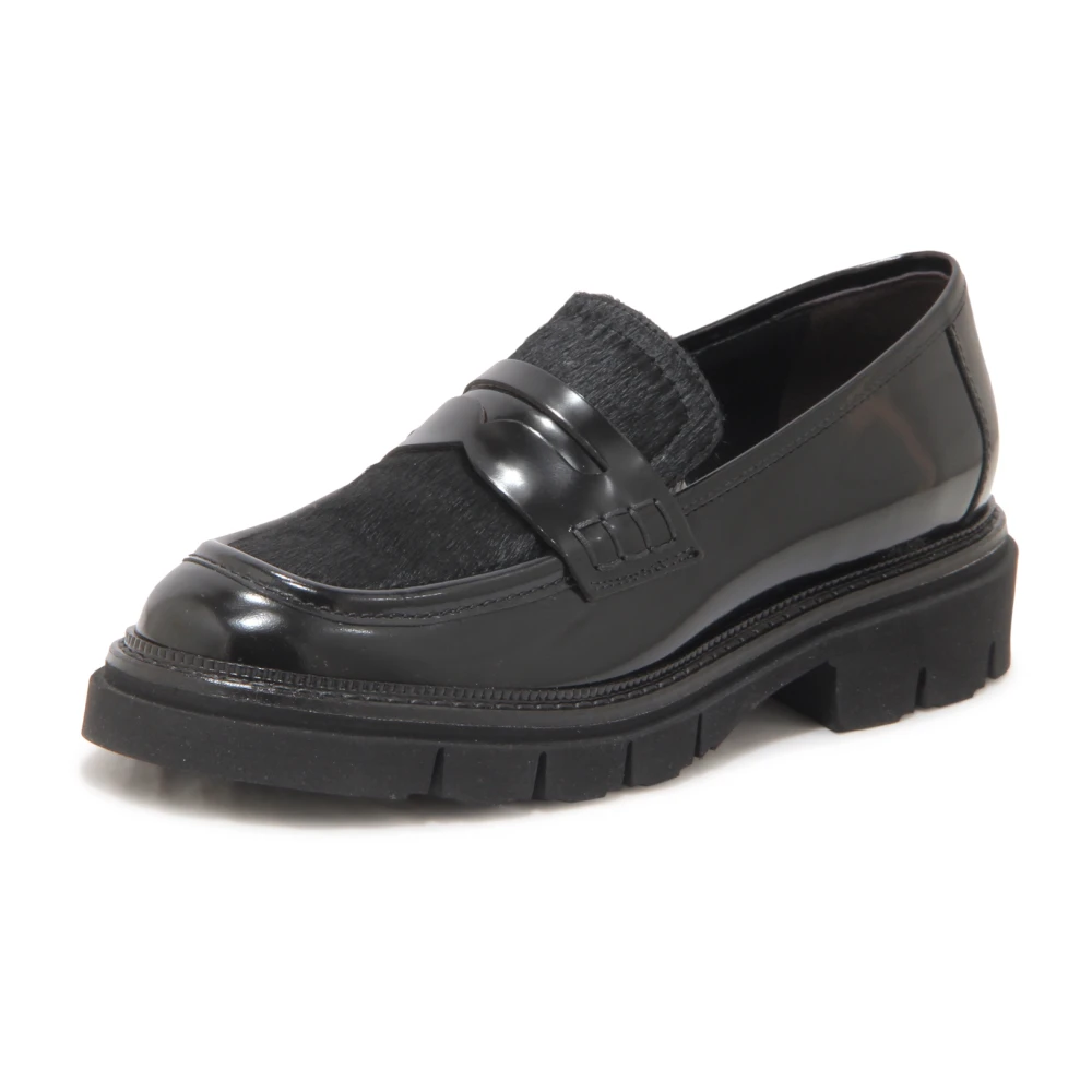 Luca Grossi Women's Black Q1972 Mocassino Wo Loafer - Loafers - 5 Uk - Shoes