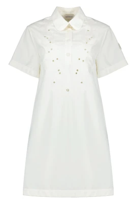 Embroidered Shirt Dress