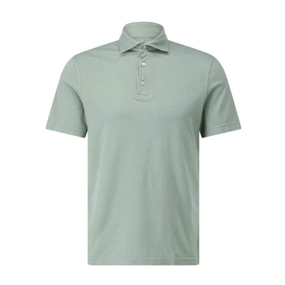 Fedeli Jersey Polo Shirt Green Heren