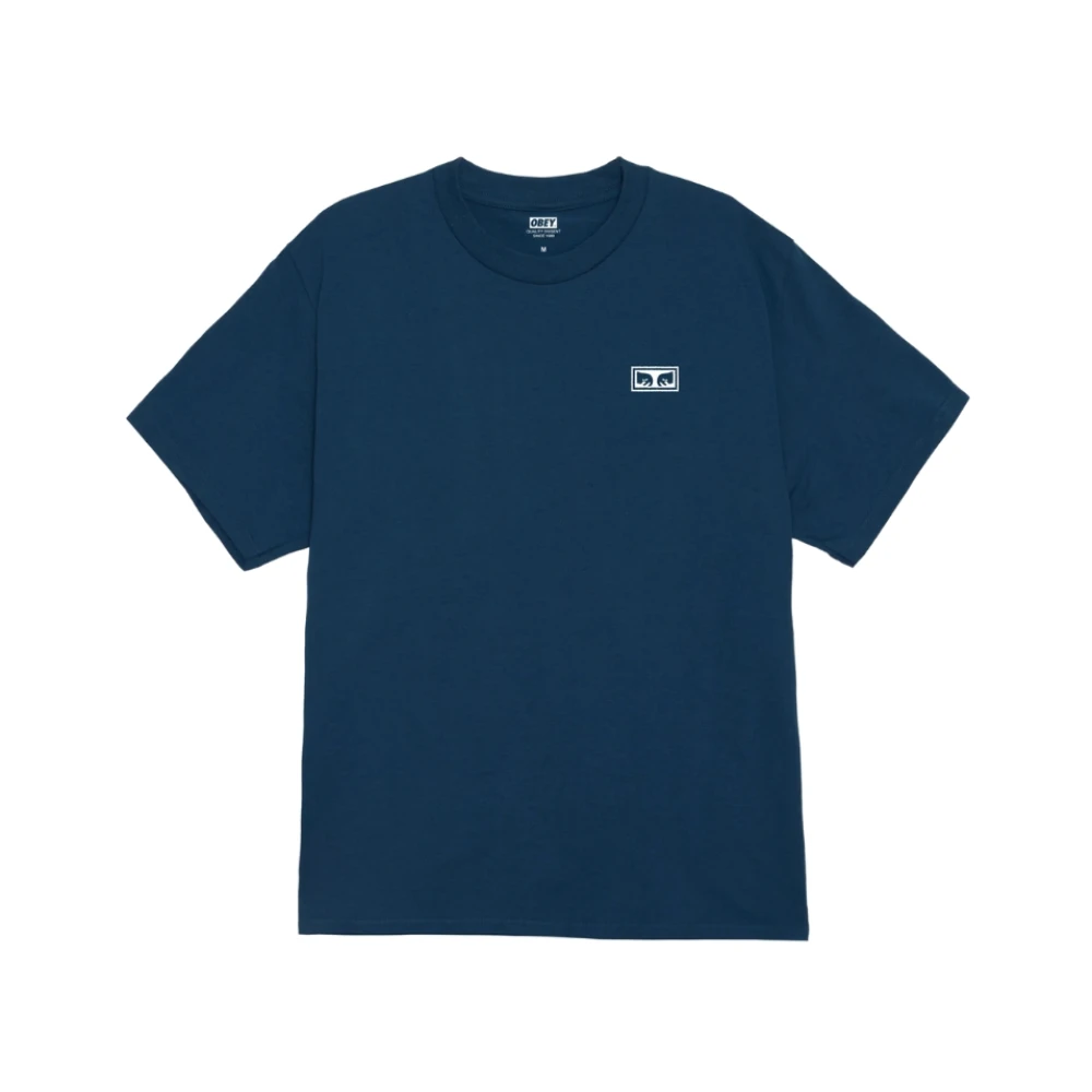Obey Men's Blue Eyes Print Cotton Tee - T-Shirts - Xl - Tops