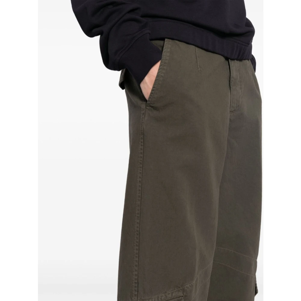 Dries Van Noten Ruimvallende waterafstotende katoenen broek Gray Heren