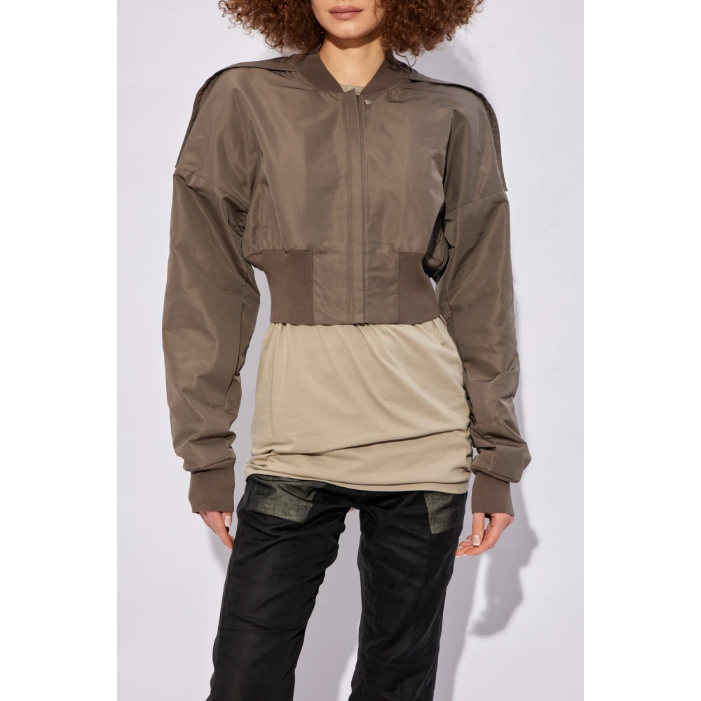 Rick Owens Collage cropped bomberjack Gray Dames