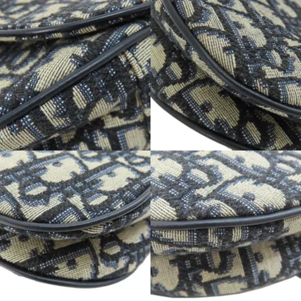 Dior Vintage Pre-owned Canvas shoulder-bags Blue Dames