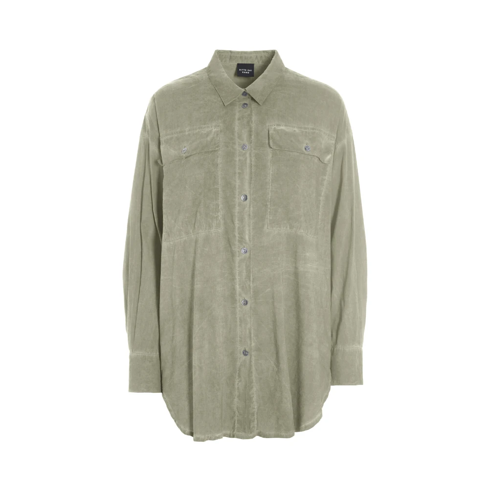 Bitte Kai Rand Verweerde Zachte Khaki Overhemd Green Dames