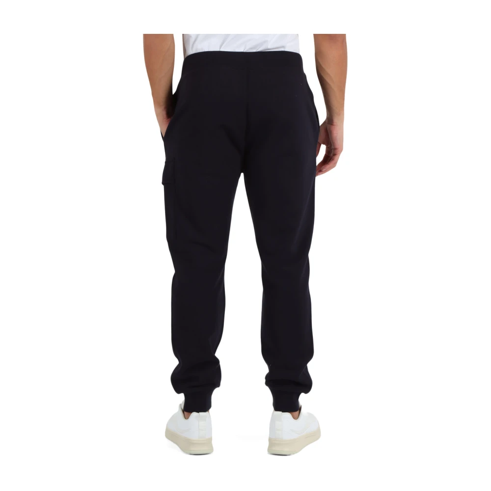 C.P. Company Katoenen sweatpants met logodetail Blue Heren