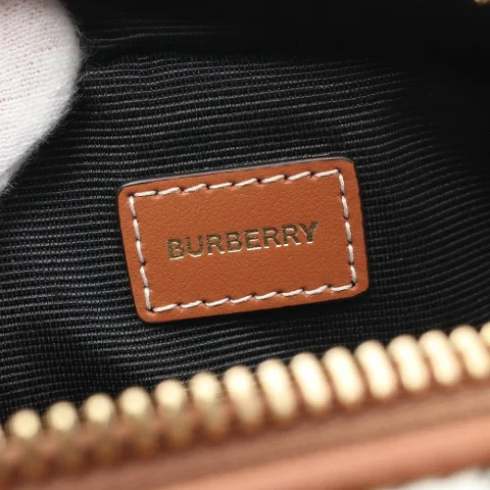 Burberry Vintage Pre-owned Leather travel-bags Beige Dames