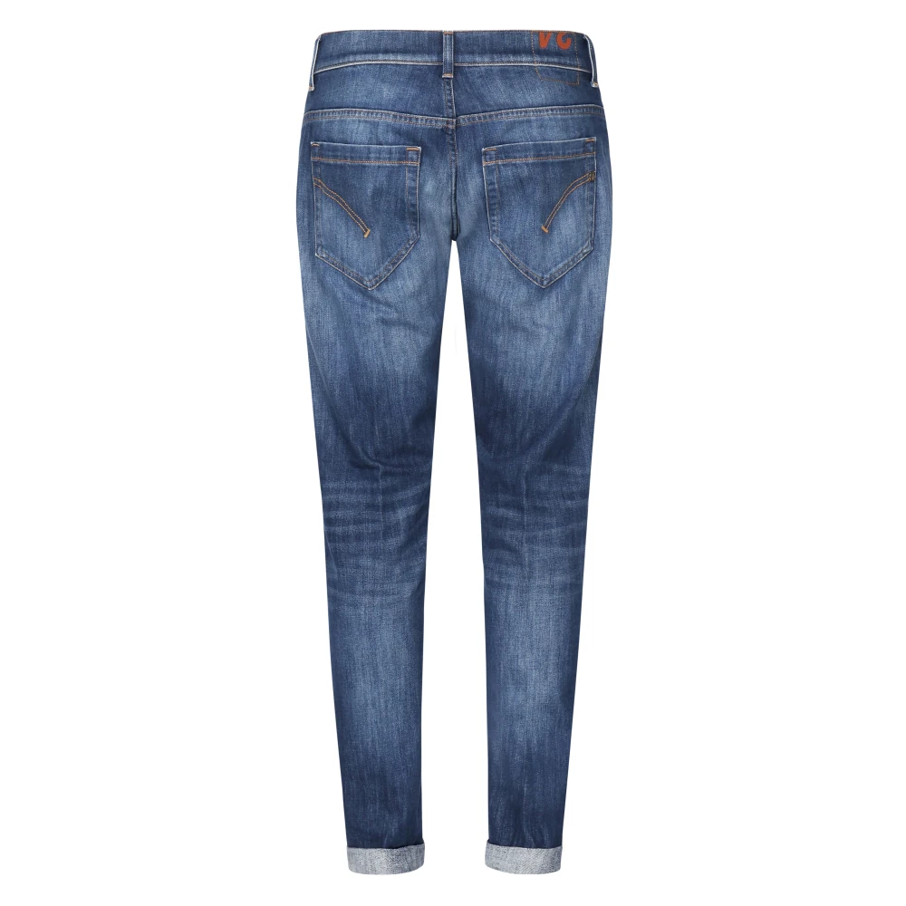 Dondup Skinny Fit Blauwe Jeans Lage Taille Blue Heren