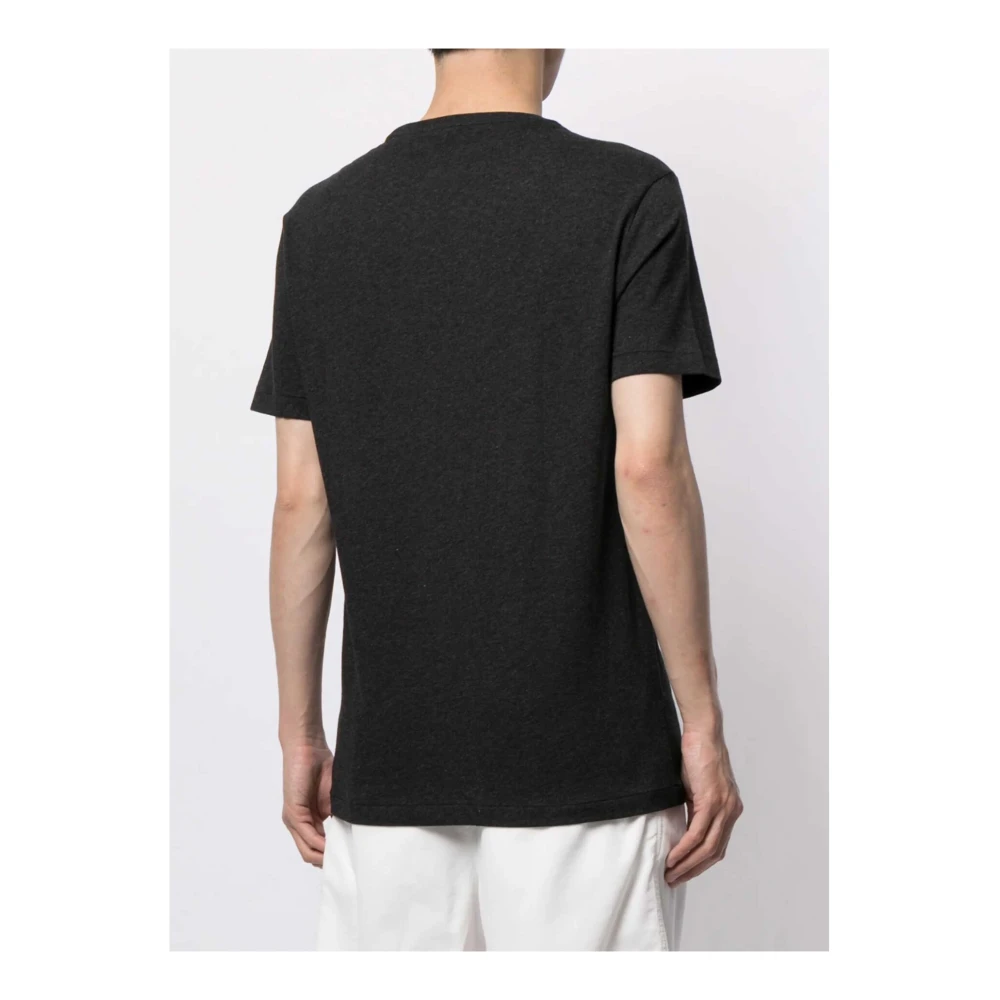 Polo Ralph Lauren Geborduurd T-shirt met korte mouwen en ronde hals Black Heren