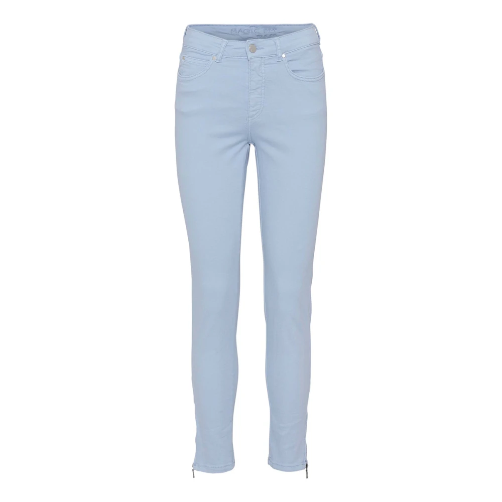 C.ro Women's Blue Slim-Fit Trousers, 3XL, Magic Fit Trousers