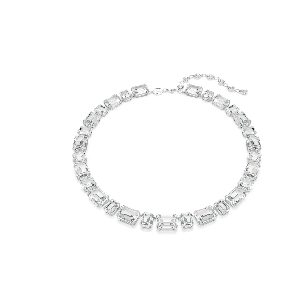 Swarovski Millenia Halskette, Oktagon-Schliff, Rhodiniert Weiß - Bild 2
