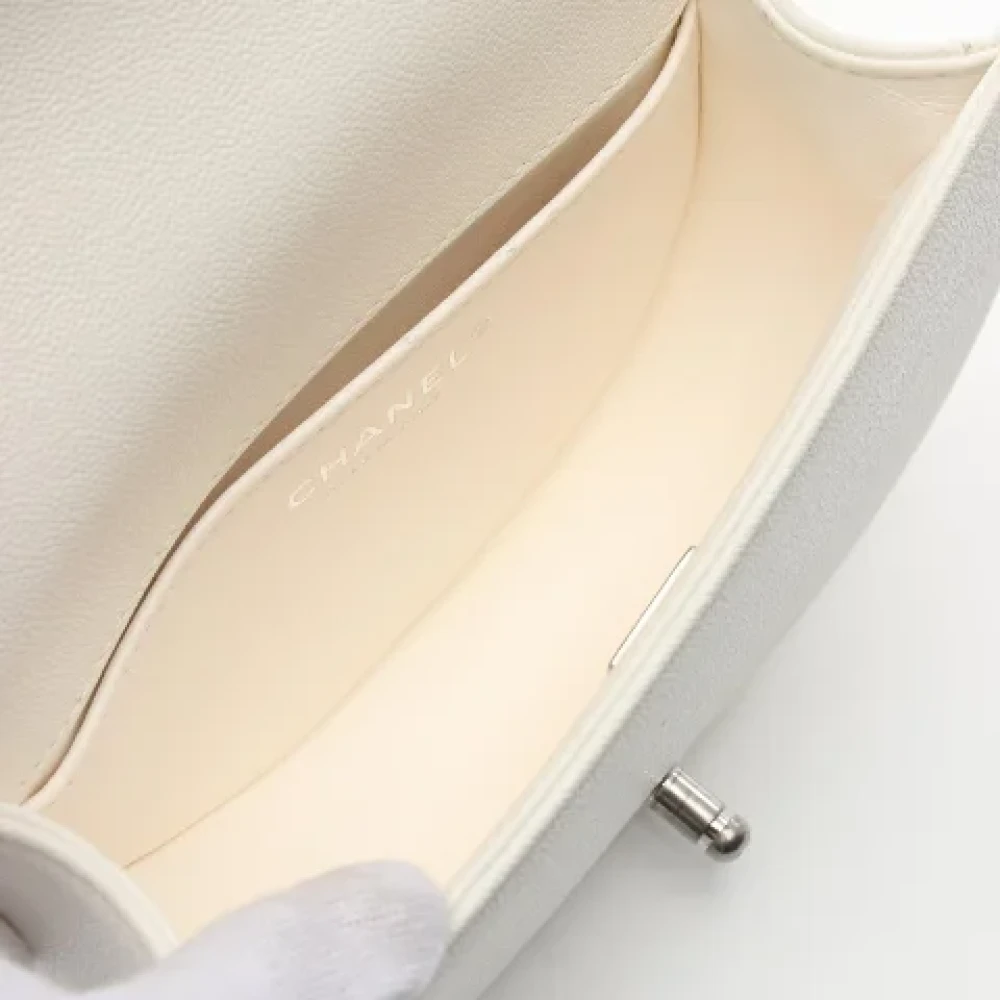 Chanel Vintage Pre-owned Leather chanel-bags White Dames