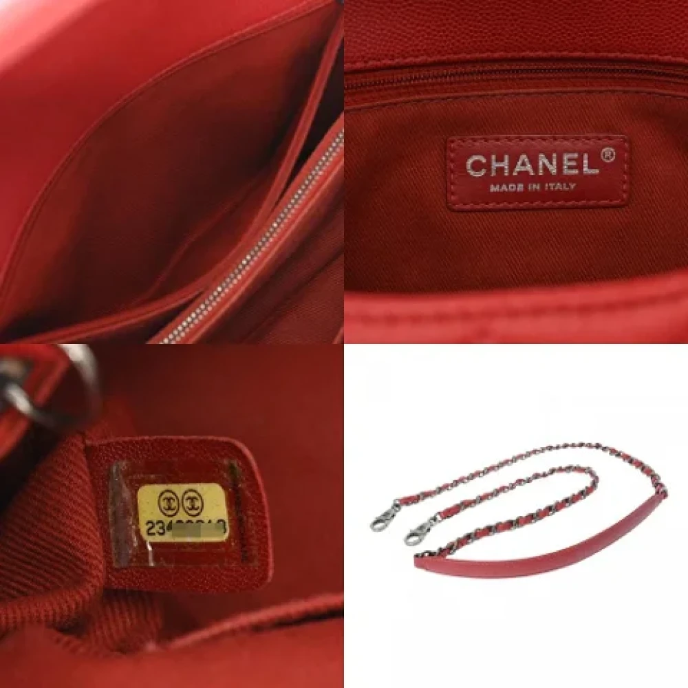 Chanel Vintage Pre-owned Leather chanel-bags Red Dames