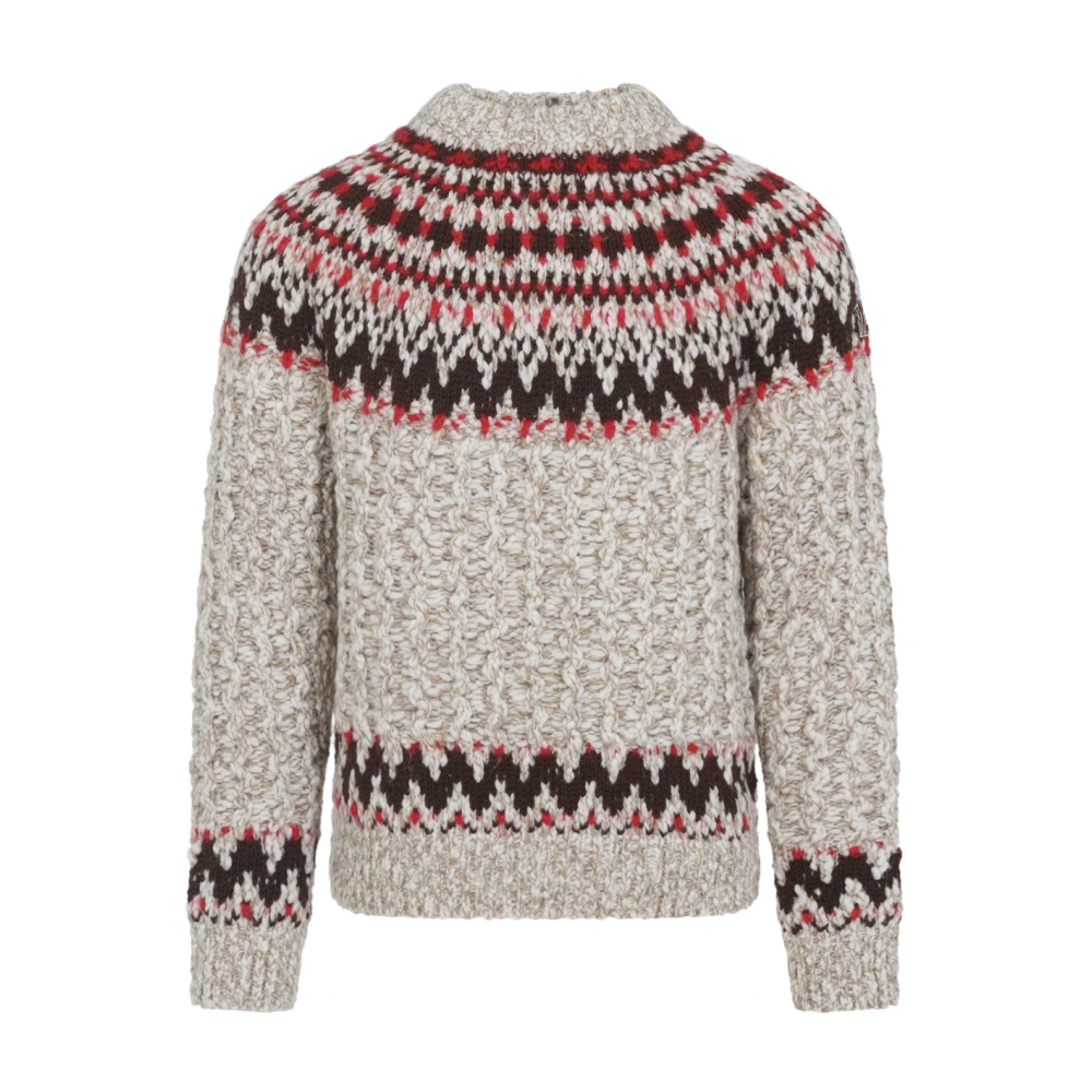 Moncler Multicolor Grenoble Jumper - Male - Round-Neck Knitwear - L - Knitwear