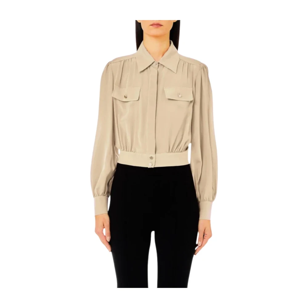Liu Jo Klassieke Overhemd Beige Dames