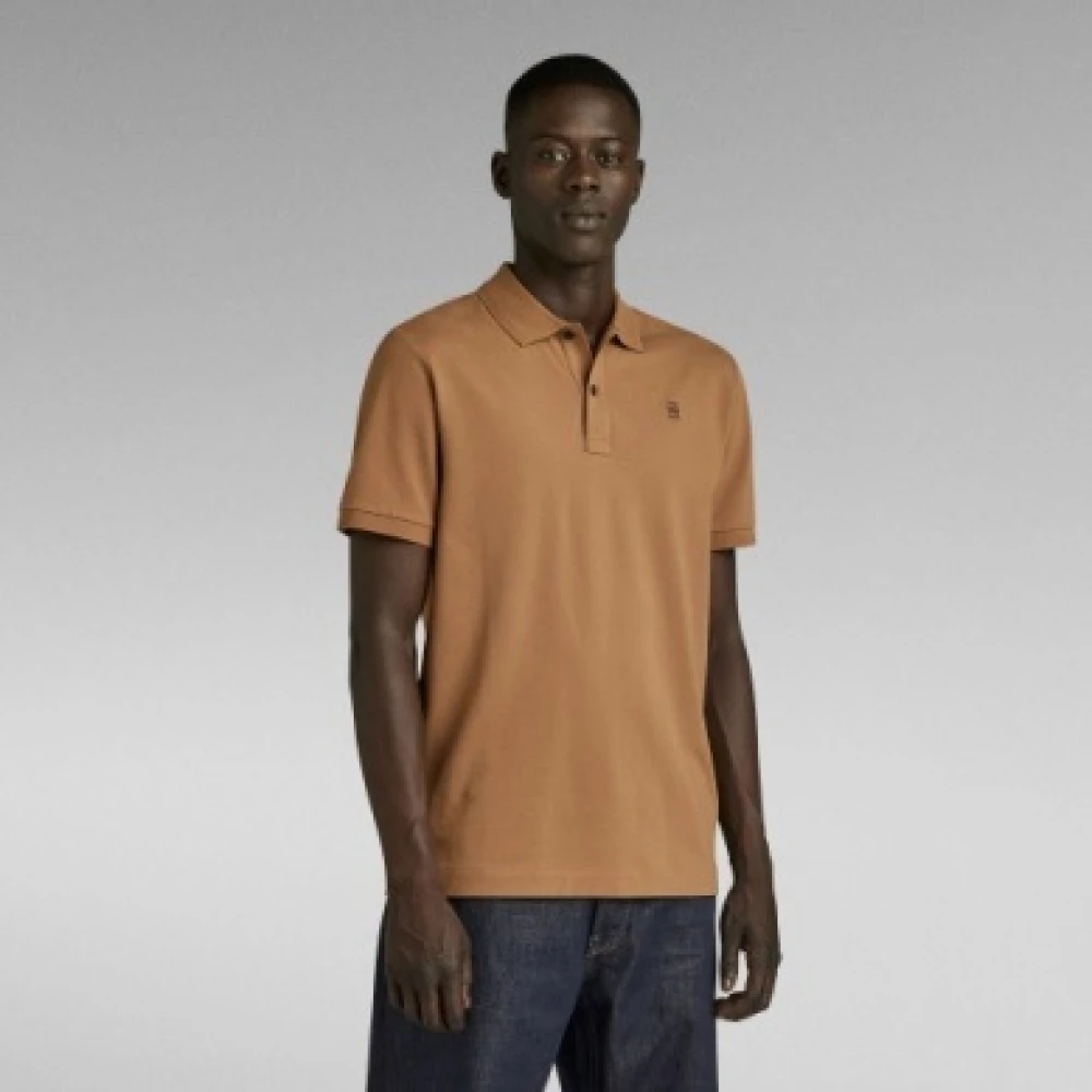 G-Star Polo- GS Dunda Slim FIT S S Brown Heren