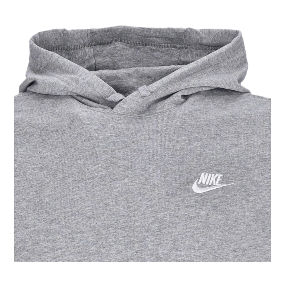 Nike Sportswear Long Sleeve Hoodie Club Jersey Gray Heren