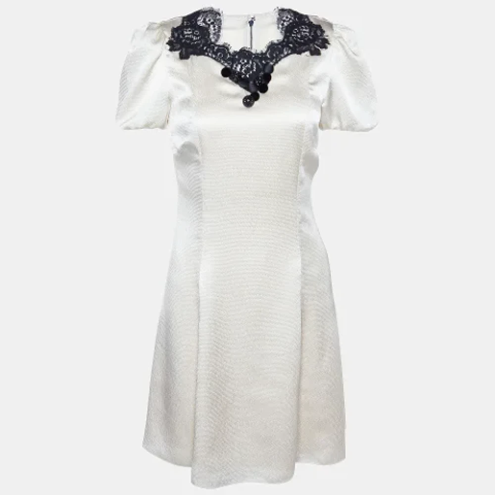 Dolce & Gabbana Pre-owned Satin dresses White Dames