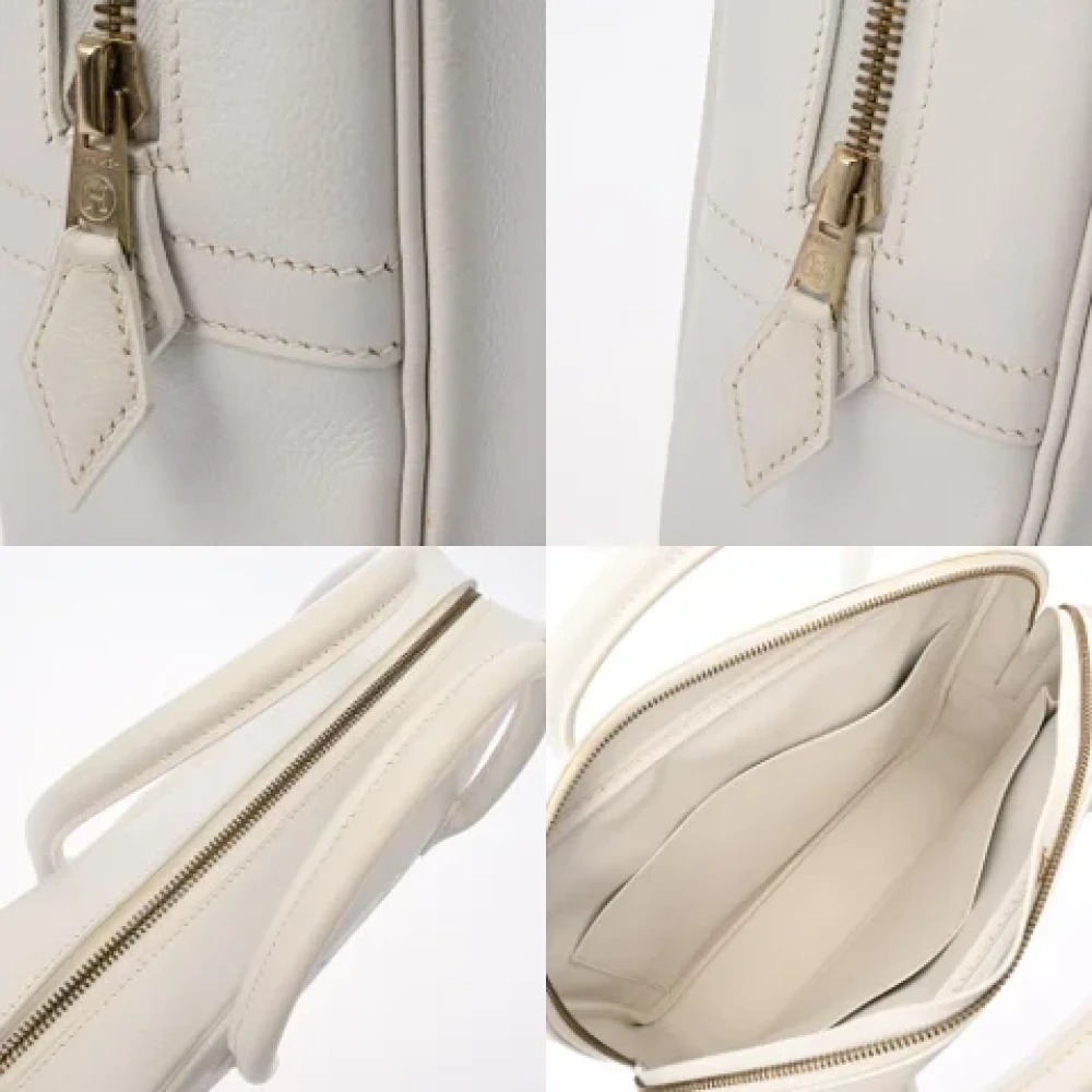 Hermès Vintage Pre-owned Leather briefcases White Heren