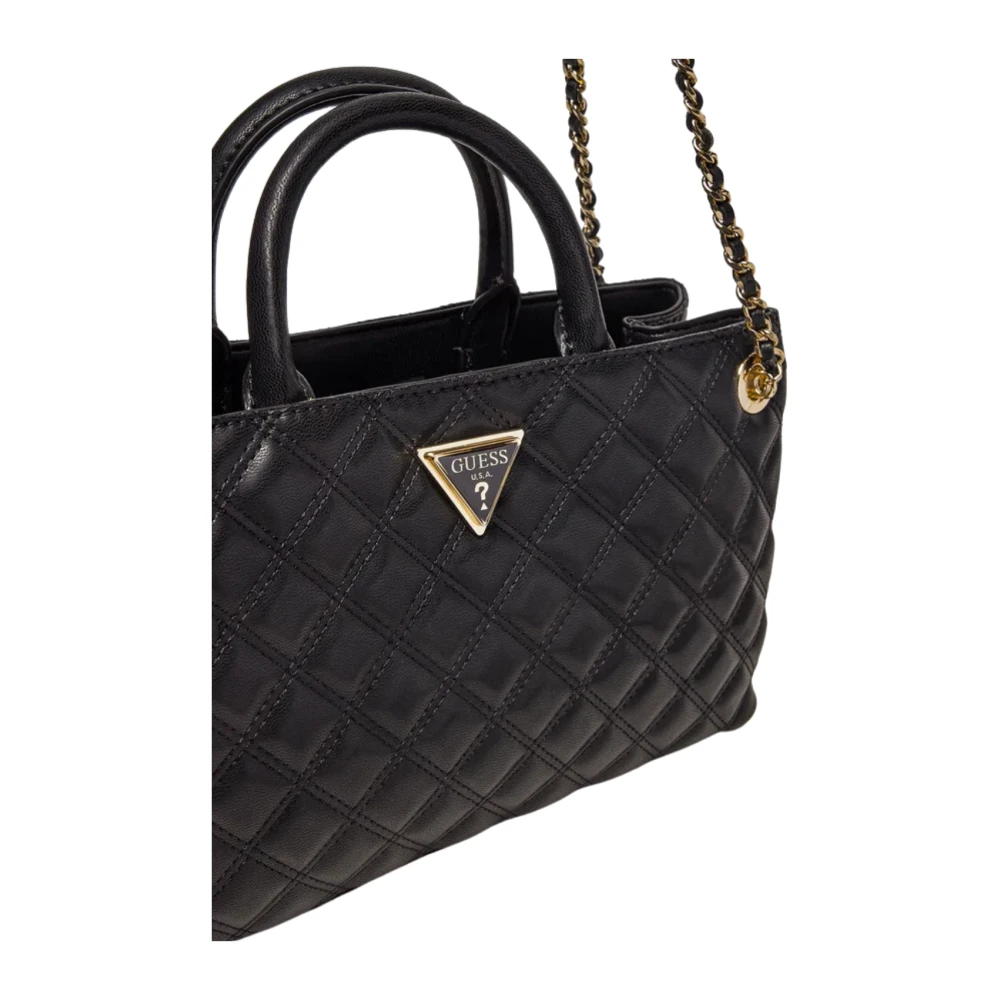 Guess Schouder Satchel Zwarte Tas Black Dames