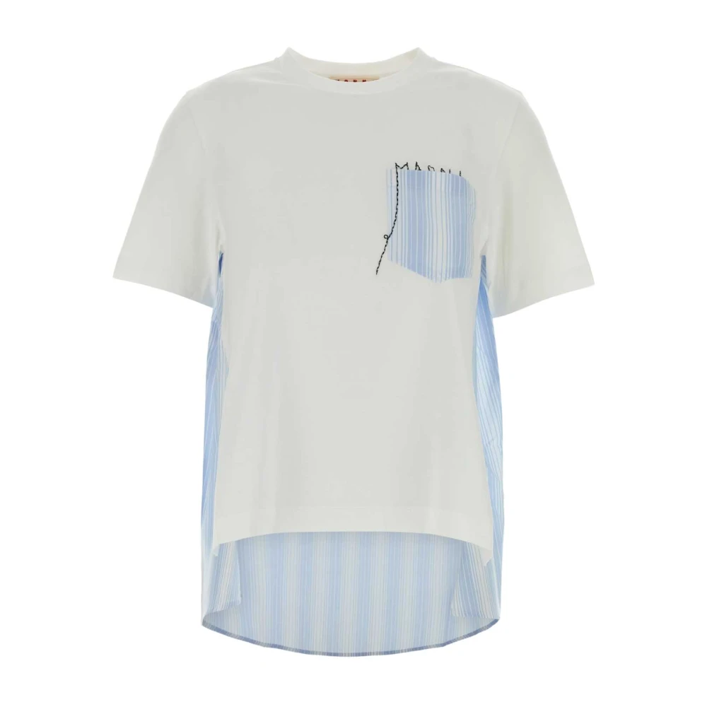 Marni Donna Multicolor T-Shirt In Cotone