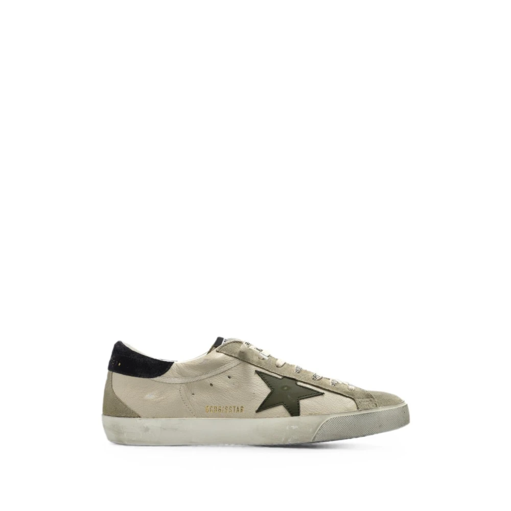 Golden Goose , Sneakers, Male, Beige, 10 Uk, Super-Star Trainers