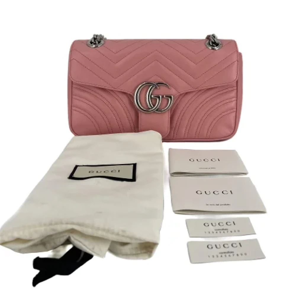 Gucci Vintage Pre-owned Leather handbags Pink Dames